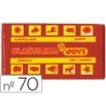 Plastilina jovi 70 marron unidad tamaño pequeño
