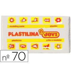 Plastilina jovi 70 blanca unidad tamaño pequeño