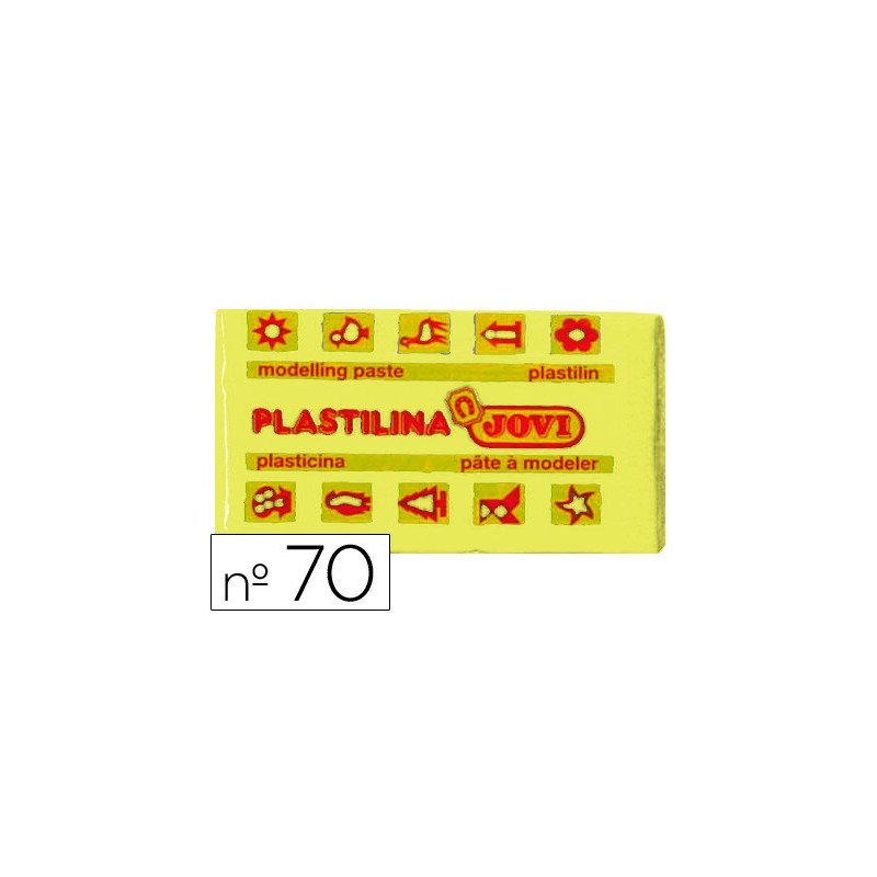 Plastilina jovi 70 amarillo claro unidad tamaño pequeño