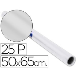 Papel charol blanco rollo 25 hojas de 50x65 cm