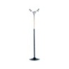 Perchero metalico pie 6 colgadores color negro/cromado 177x38 cm