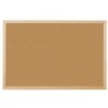 Pizarra corcho q-connect 40x30 cm marco de madera