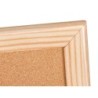 Pizarra corcho q-connect 40x30 cm marco de madera