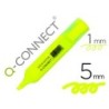 Rotulador q-connect fluorescente amarillo punta biselada