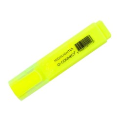 Rotulador q-connect fluorescente amarillo punta biselada