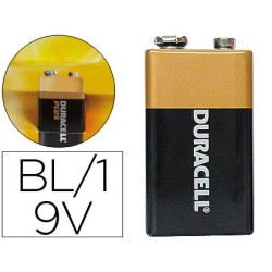 Pila duracell alcalina plus 9v blister con 1 unidad