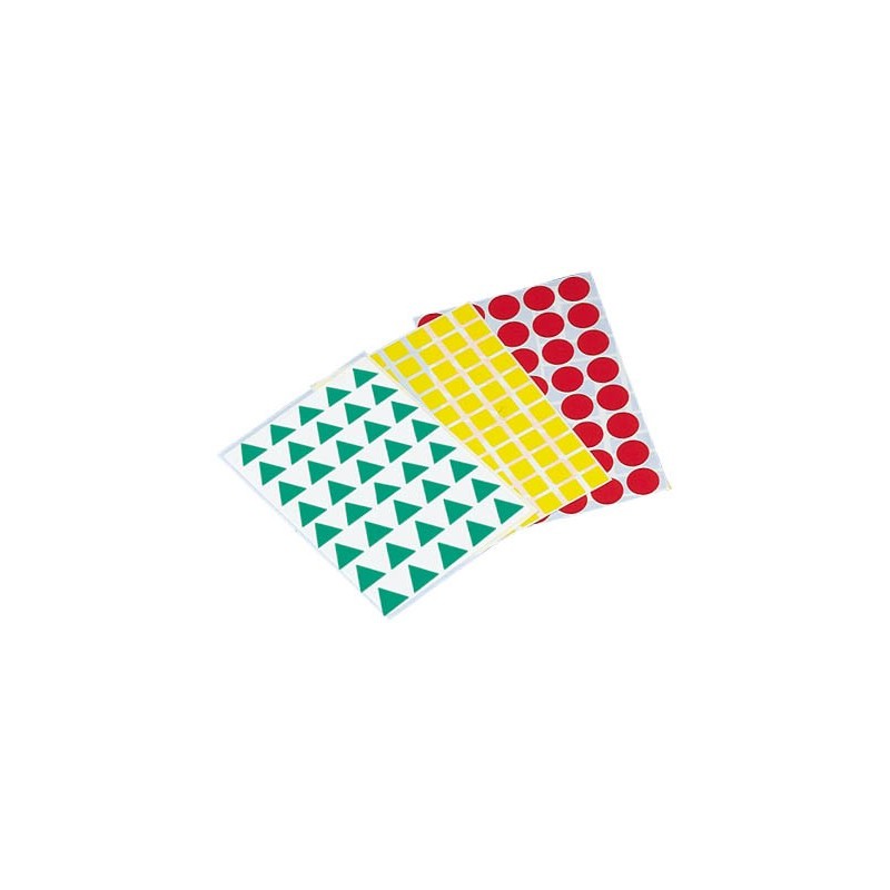 Gomets figuras geometricas 993 bolsa con 12 hojas surtidas