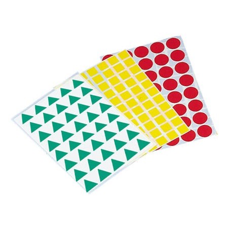 Gomets figuras geometricas 993 bolsa con 12 hojas surtidas