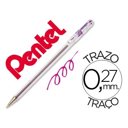 Boligrafo pentel bk-77 v violeta