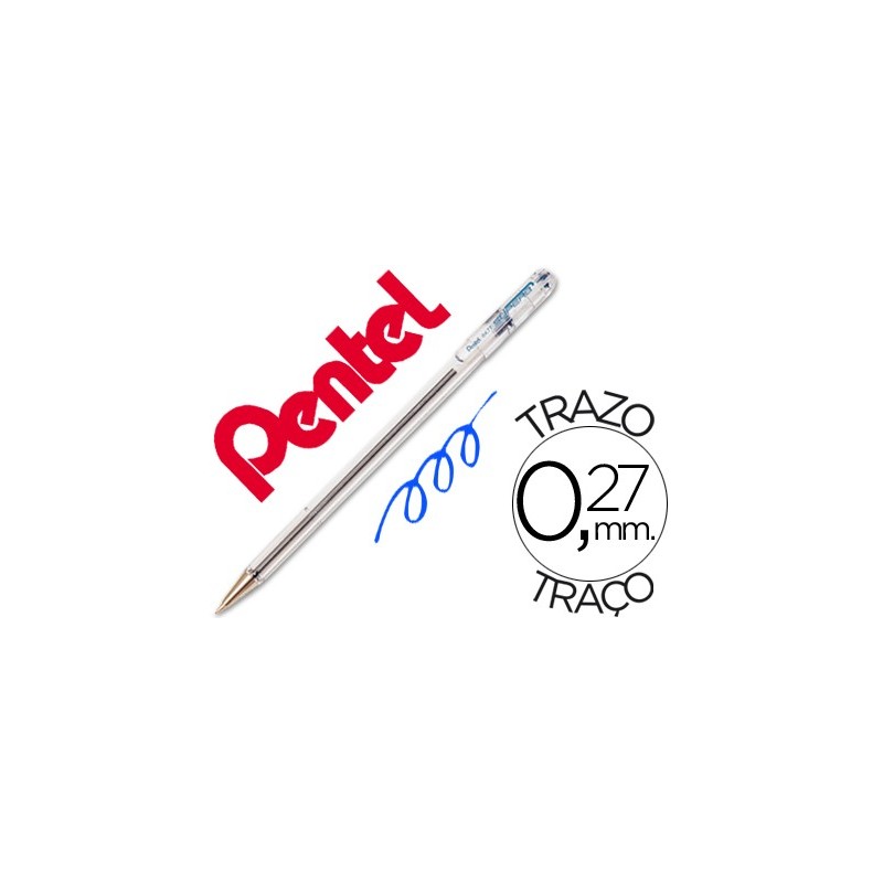 Boligrafo pentel bk-77 c azul