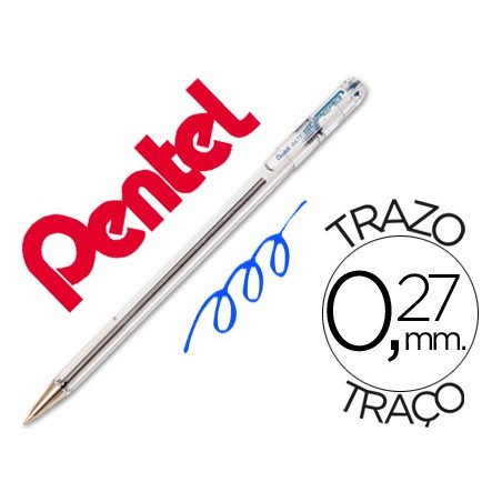Boligrafo pentel bk-77 c azul