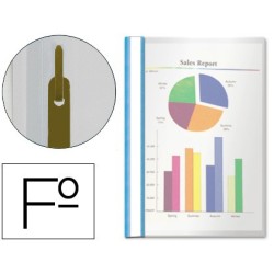 Carpeta dossier fastener plastico esselte folio azul