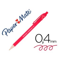 Boligrafo flexgrip retractil rojo
