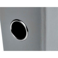 Archivador de palanca liderpapel folio documenta forrado pvc con rado lomo 75mm gris compresor metalico
