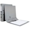 Archivador de palanca liderpapel folio documenta forrado pvc con rado lomo 75mm gris compresor metalico