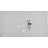 Archivador de palanca liderpapel folio documenta forrado pvc con rado lomo 75mm gris compresor metalico