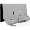 Archivador de palanca liderpapel folio documenta forrado pvc con rado lomo 75mm gris compresor metalico