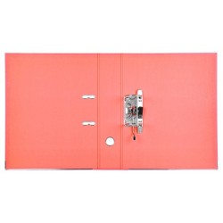 Archivador de palanca liderpapel folio documenta forrado pvc con rado lomo 75mm rojo compresor metalico
