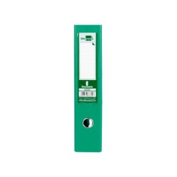 Archivador de palanca liderpapel folio documenta forrado pvc con rado lomo 75mm verde compresor metalico