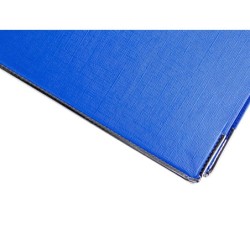 Archivador de palanca liderpapel folio documenta forrado pvc con rado lomo 75mm azul compresor metalico
