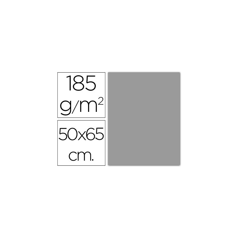 Cartulina guarro gris perla 50x65 cm 185 gr
