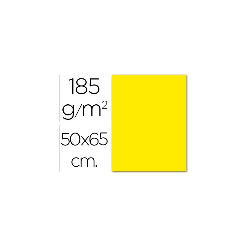 Cartulina guarro amarillo canario 50x65 cm 185 gr Cartulina guarro amarillo canario 50x65 cm 185 gr