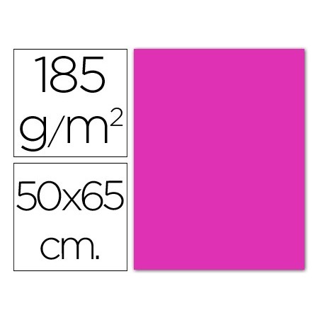Cartulina guarro fucsia 50x65 cm 185 gr