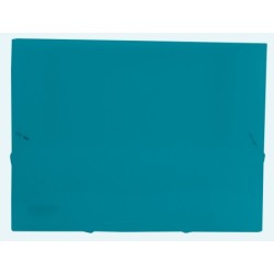 Carpeta liderpapel portadocumentos gomas 36933 polipropileno din a4 verde translucido -lomo 25 mm