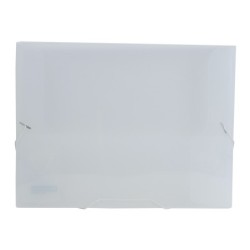 Carpeta liderpapel portadocumentos gomas 36934 polipropileno din a4 transparente translucido lomo 25 mm