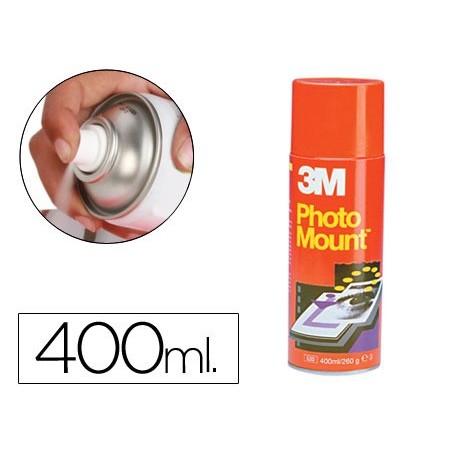 Pegamento 3m spray photo mount adhesivo permanente bote de 400 ml