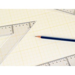 Bloc papel milimetrado liderpapel encolado 297x420 mm 50 hojas 80g/m2