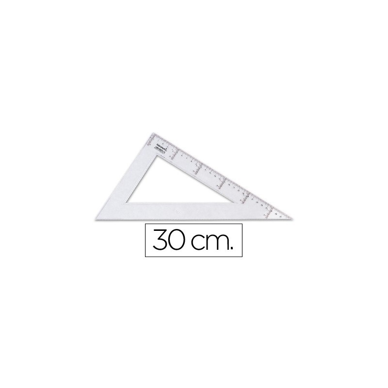 Cartabon liderpapel 30 cm plastico cristal