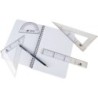 Escuadra liderpapel 30 cm plastico cristal