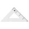 Escuadra liderpapel 30 cm plastico cristal