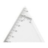 Escuadra liderpapel 25 cm plastico cristal