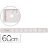 Regla liderpapel plastico cristal 60 cm