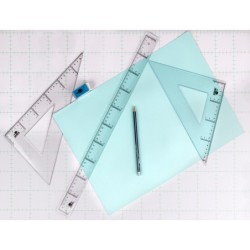 Regla liderpapel plastico cristal 60 cm