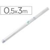 Rollo plastico adhesivo liderpapel 0.50x3 mt 50 mc forralibros removible