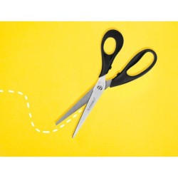 Tijera oficina q-connect inoxidable 8\ 20 cm blister