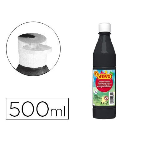 Tempera liquida jovi escolar 500 ml negro