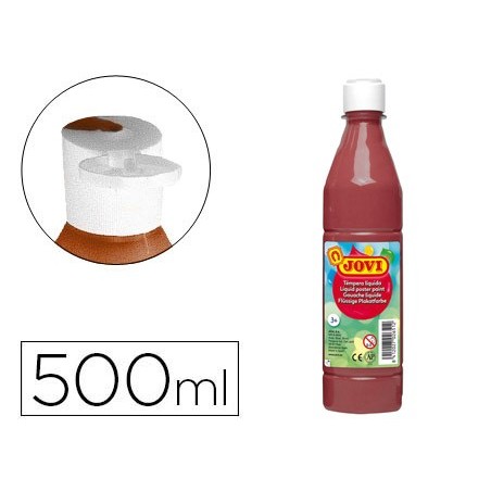 Tempera liquida jovi escolar 500 ml marron