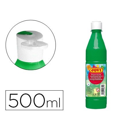 Tempera liquida jovi escolar 500 ml verde medio