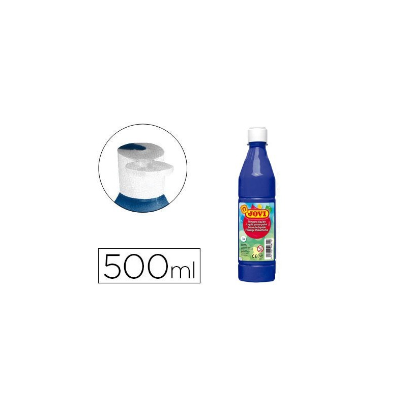 Tempera liquida jovi escolar 500 ml azul ultramar