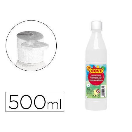 Tempera liquida jovi escolar 500 ml blanco