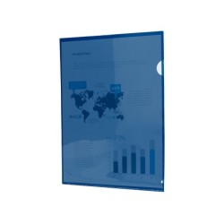 Carpeta liderpapel dossier uñero 44002 polipropileno din a4 azul 20 hojas
