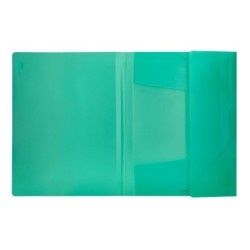 Carpeta liderpapel gomas solapas 34963 polipropileno din a4 verde translucido