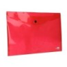 Carpeta liderpapel dossier broche 34040 polipropileno din a4 roja transparente 50 hojas