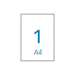 Etiqueta adhesiva apli 1281 210x297 mm fotocopiadora laser ink-jet caja con 100 hojas din a4