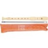 Flauta hohner 9516 color marfil desmontado funda naranja