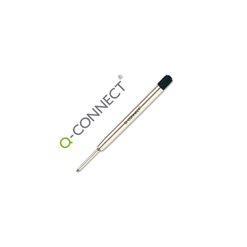 Recambio boligrafo q-connect tipo parker negro